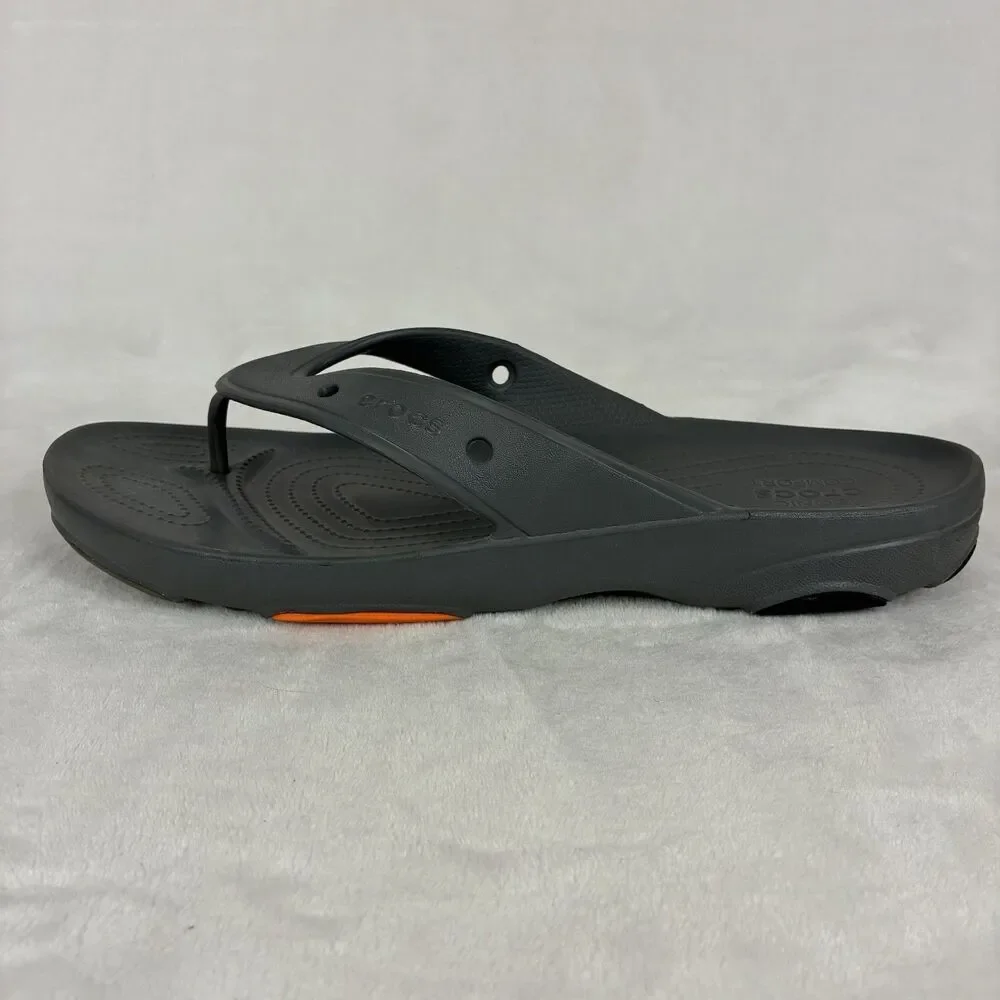 CROCS Classic All Terrain Flip Flops Men’s Size 15 Gray Water Resistant Shoes
